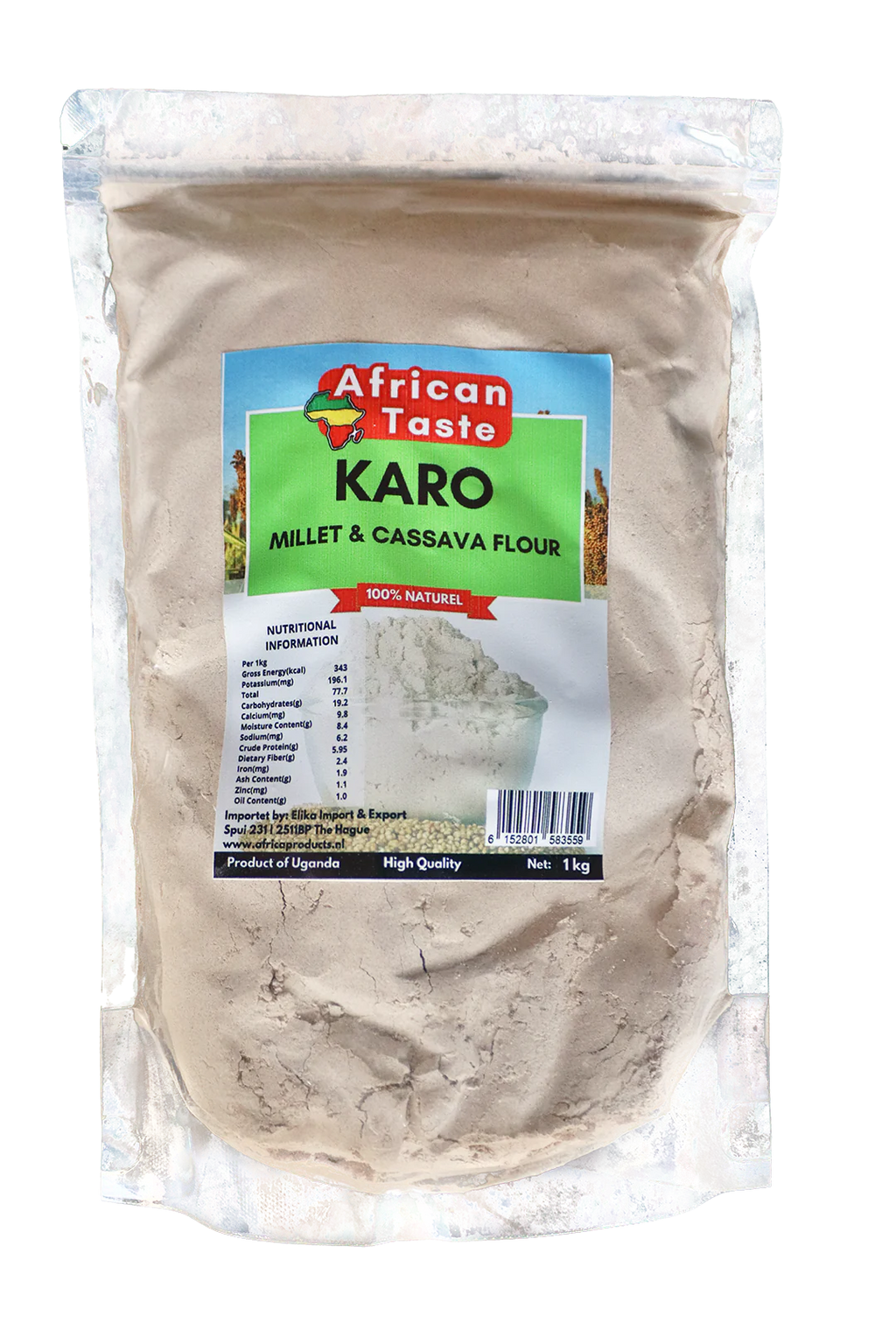 African Taste Millet and Cassava Flour Karo 1 kg