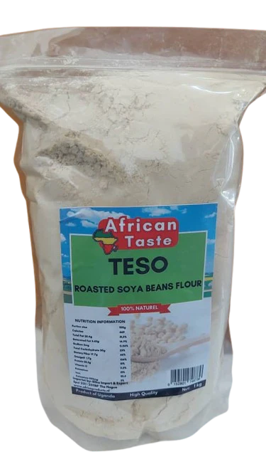 African Taste Teso Roasted Soya Beans Flour 1kg