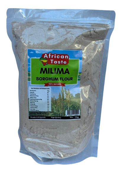 African Taste Bio Red Sorghum Flour Milima Uganda 1kg