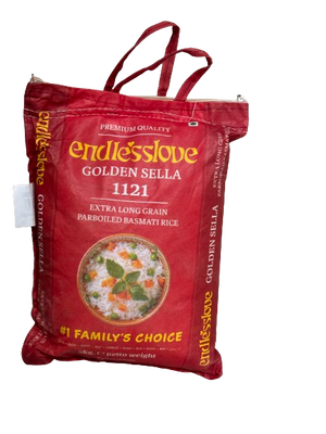 Endlesslove Golden Sella 1121 Extra Long Grain Paraboiled Basmati Rice 5kg