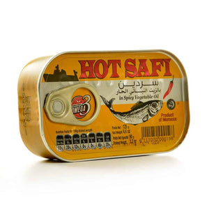 Hot Safi Sardines in Spicy Vegetable Oil 125 g - Africa Products Shop